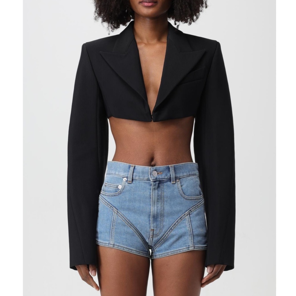 Mugler Women's Elegant Black Blazer